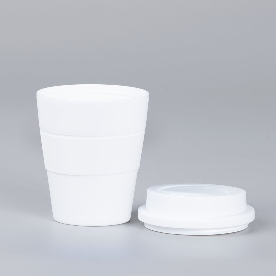 Mug Express Cup "WHITE" 356cc con banda silicona — foto 3