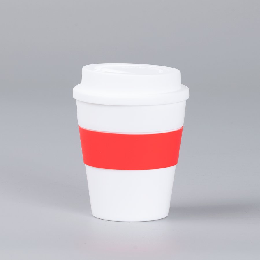 Mug Express Cup "WHITE" 356cc con banda silicona — foto 6