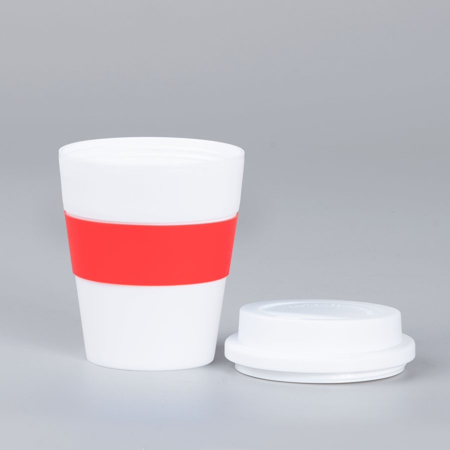 Mug Express Cup "WHITE" 356cc con banda silicona — foto 7