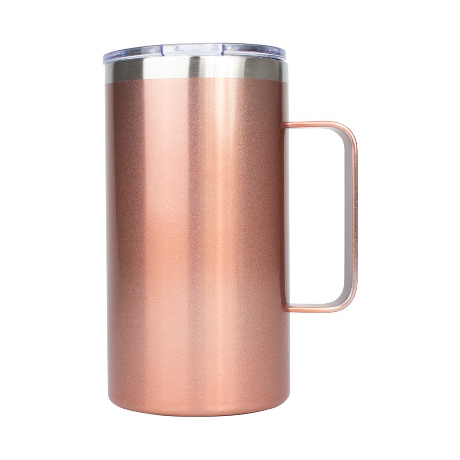 Mug metálico Encobrizado 700cc — foto 2