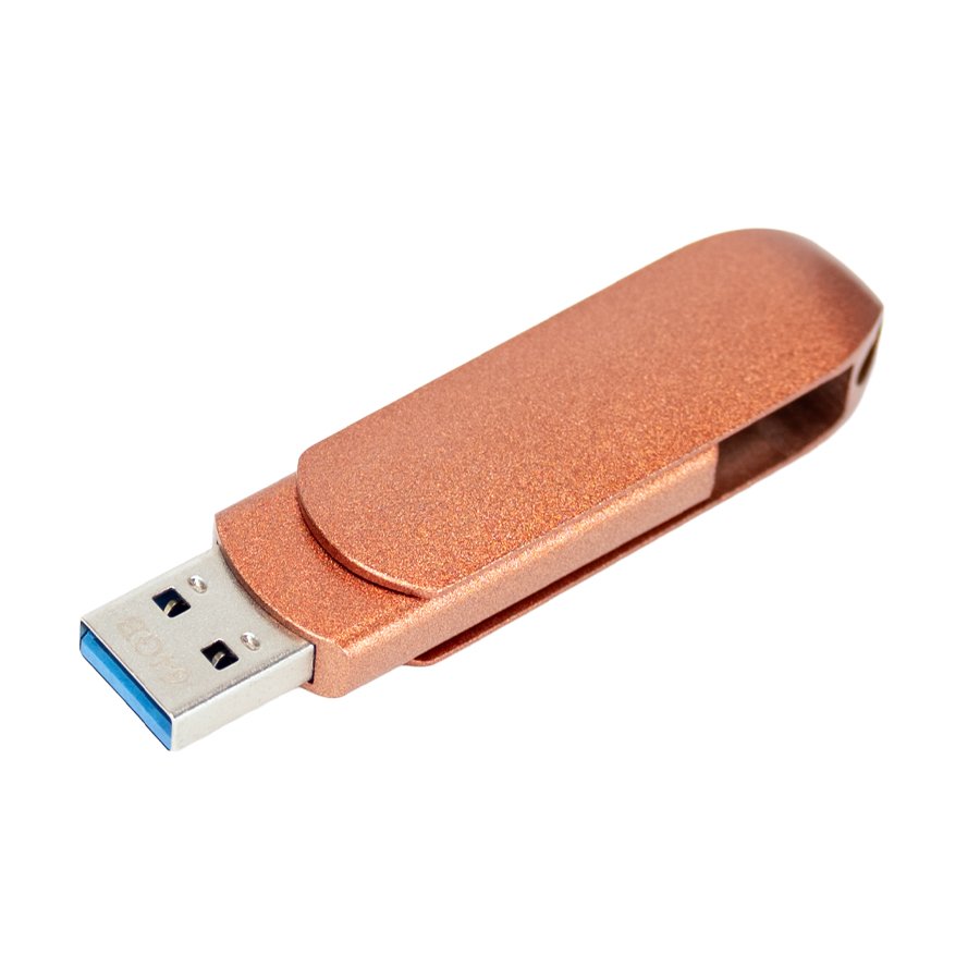 Pendrive giro encobrizado OTG USB 3.0 / Type C, 64GB — foto 3