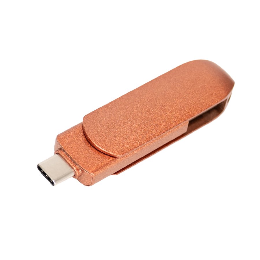 Pendrive giro encobrizado OTG USB 3.0 / Type C, 64GB — foto 4