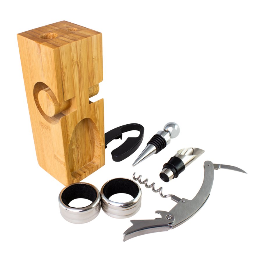 Set de Vino rectangular de Bamboo — foto 6