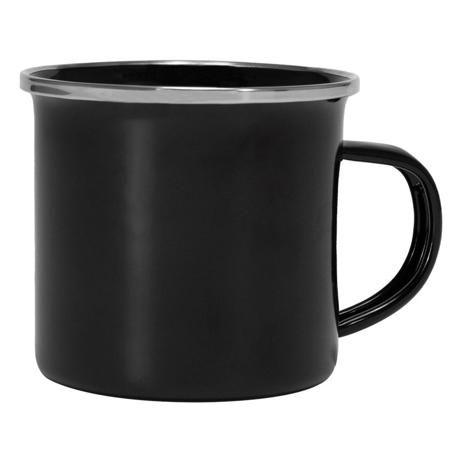 Tazón Enlozado Negro 350ml — foto 2