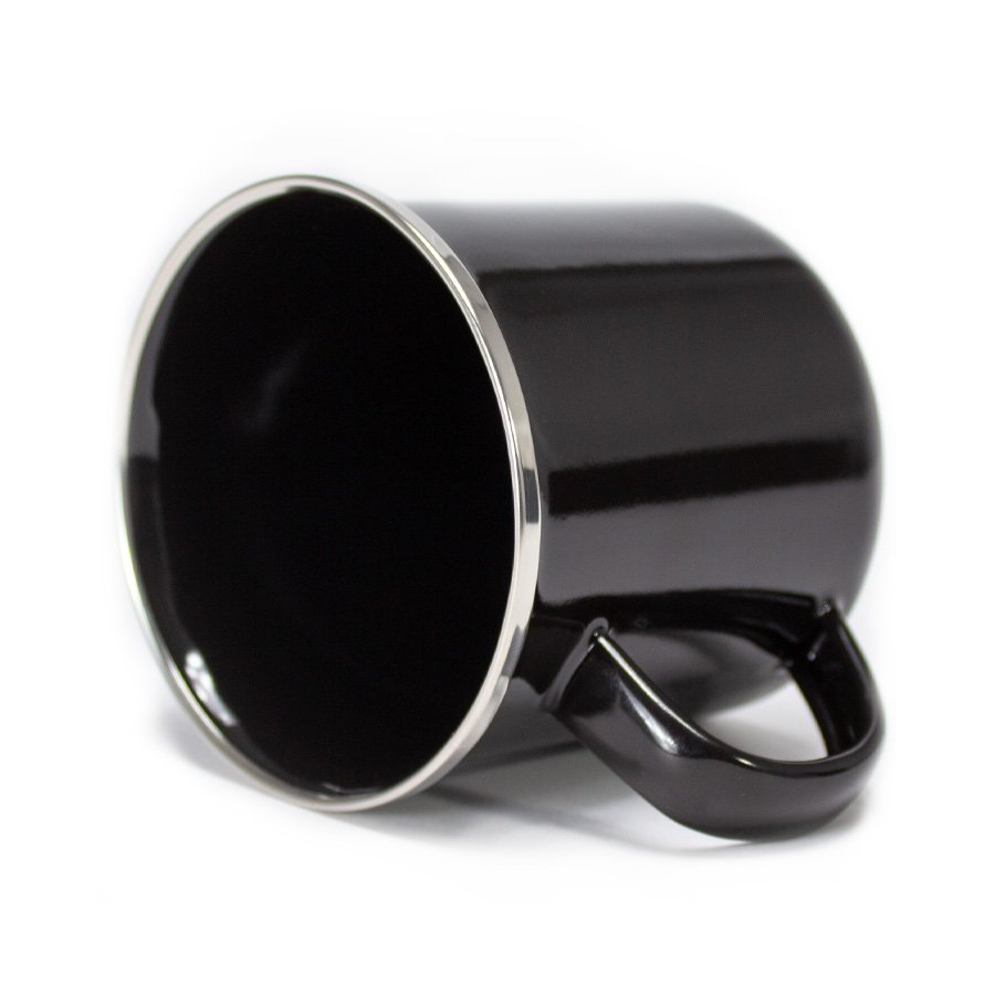 Tazón Enlozado Negro 350ml — foto 3