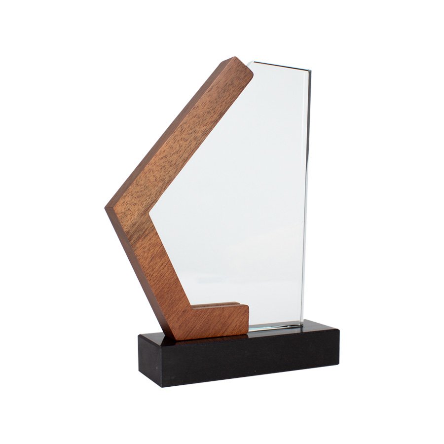 Trofeo Galvano de Madera, Mármol y Cristal "Mercx" — foto 3