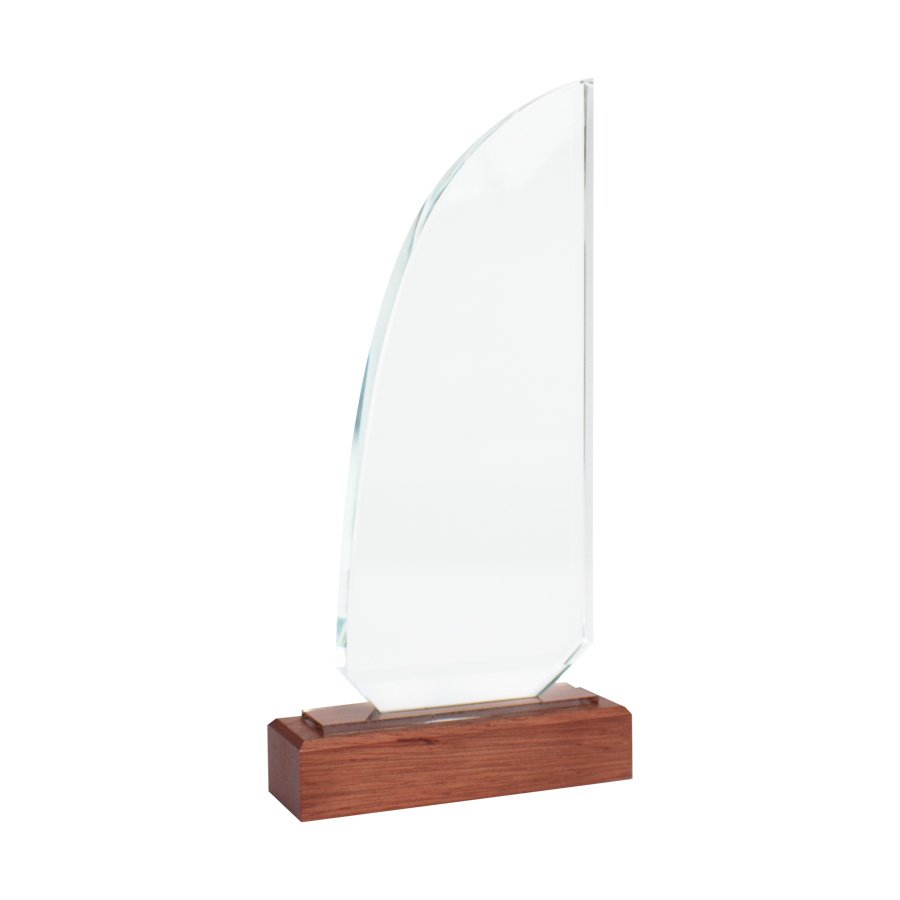 Trofeo Galvano de Madera y Cristal "Sail" — foto 3