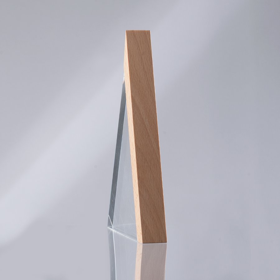 Trofeo Galvano de Madera y Cristal "Triangle" — foto 9