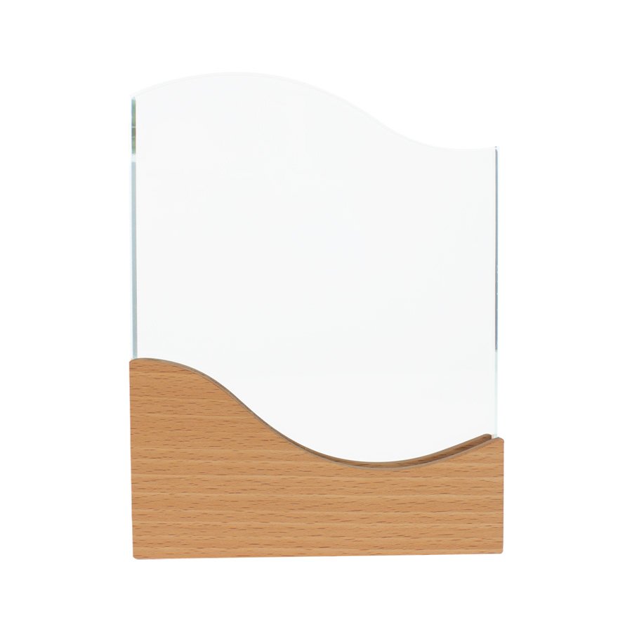 Trofeo Galvano de Madera y Cristal "Wave" — foto 3