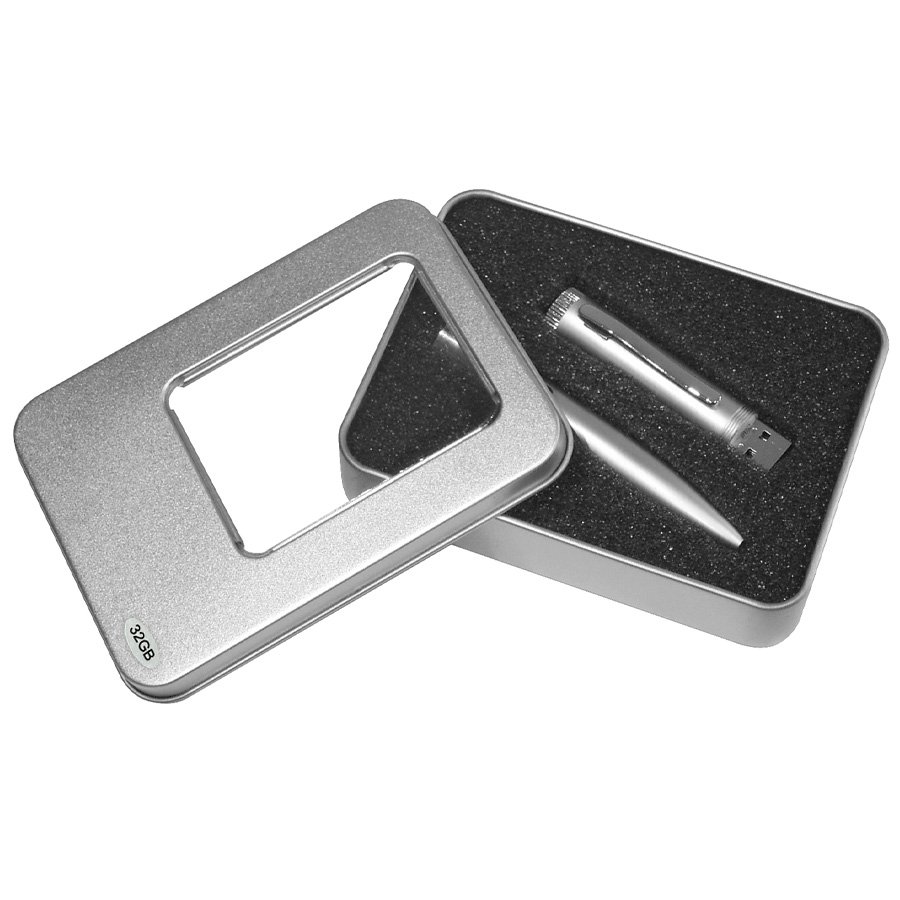 USB Bolígrafo Metálico Pendrive 32GB — foto 3