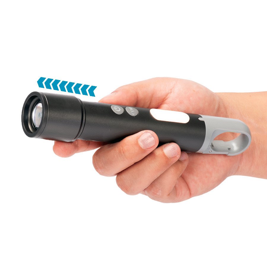 USB Linterna Táctica y lámpara recargable "HOOK" 15-en-1 — foto 20