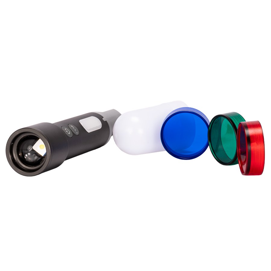 USB Linterna Táctica y lámpara recargable "HOOK" 15-en-1 — foto 3
