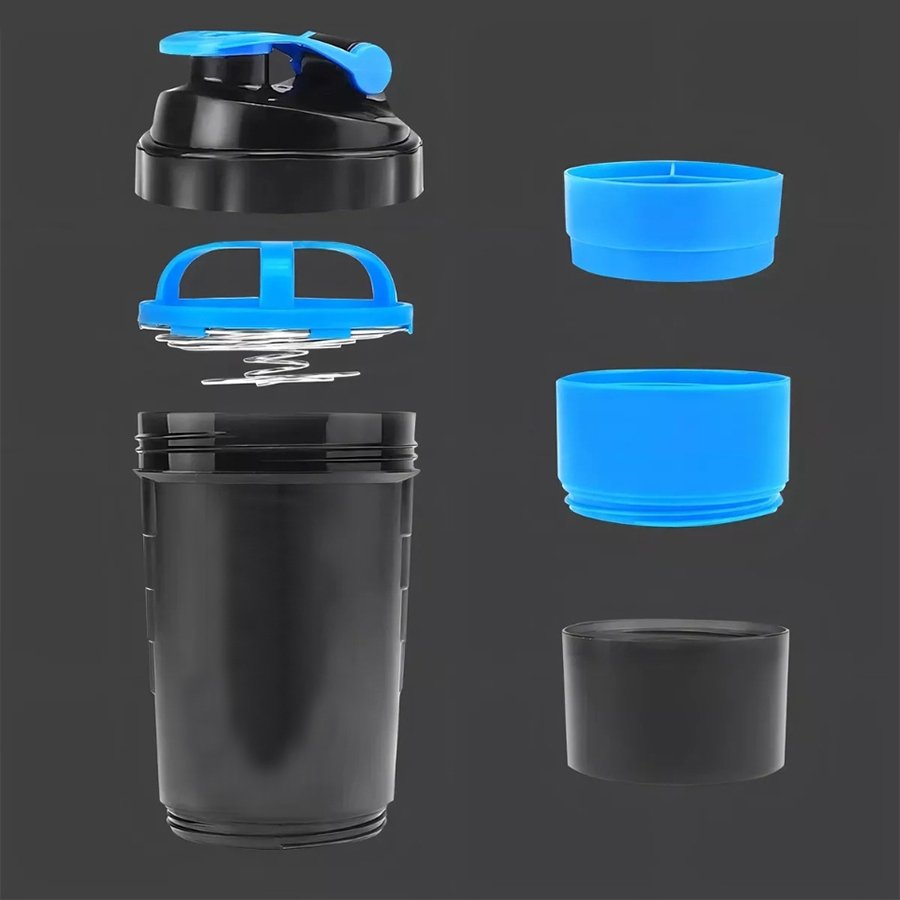 Vaso Gym para batidos proteína "SHAKE", con 4 compartimentos. — foto 3