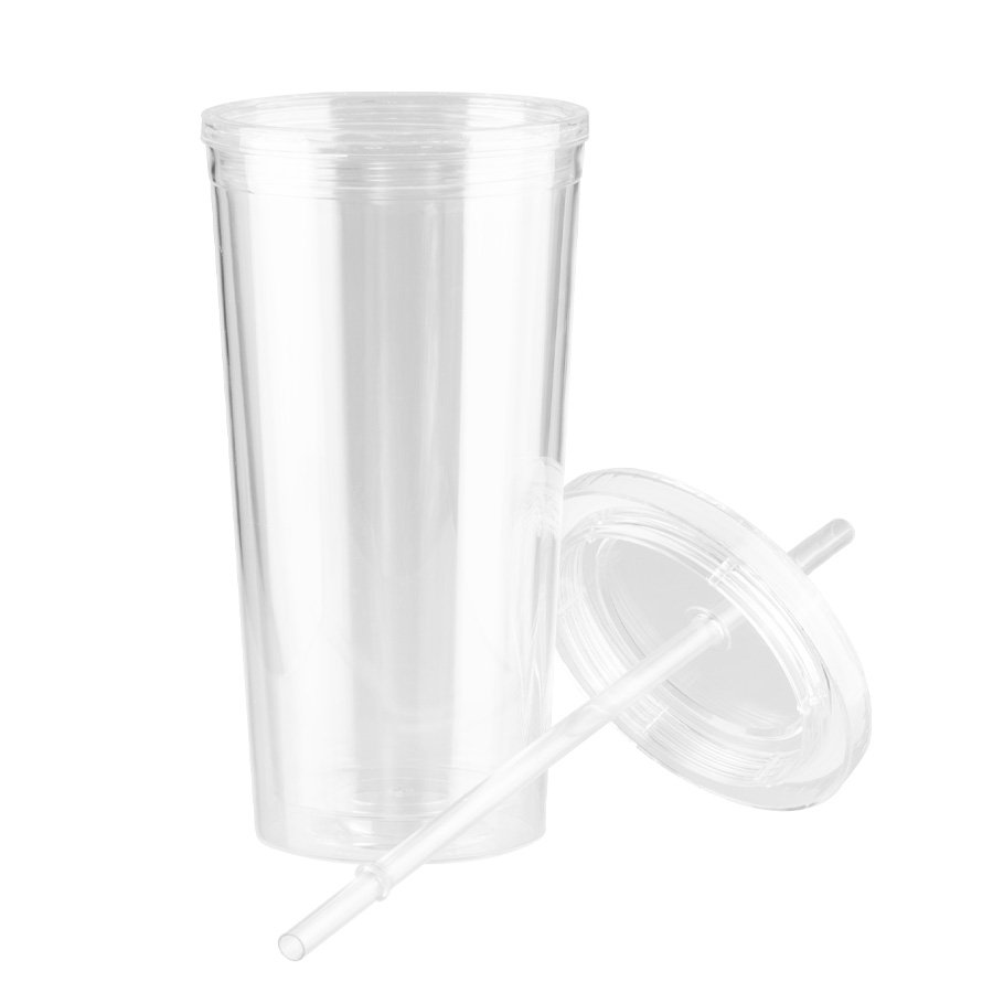 Vaso plástico doble pared aislante 600cc — foto 3