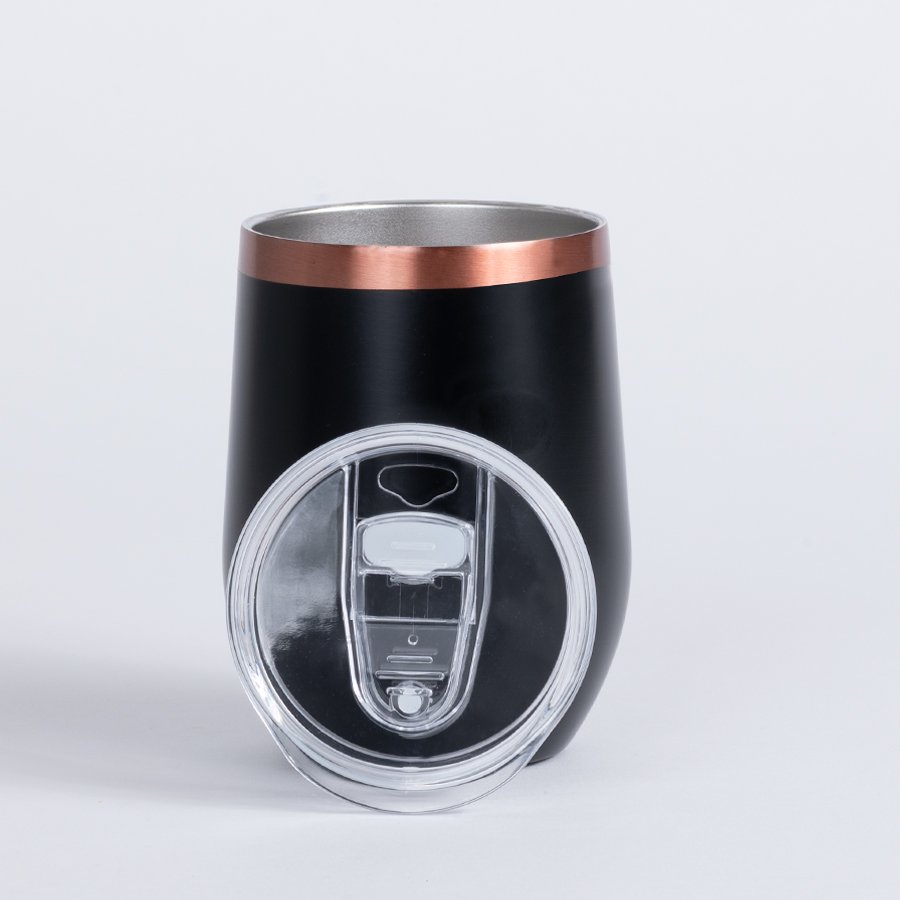 Vaso térmico negro/encobrizado "LEEDS" 350cc — foto 3