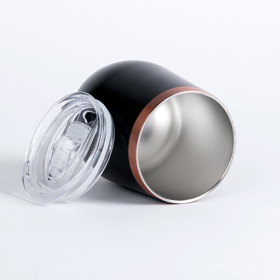 Vaso térmico negro/encobrizado "LEEDS" 350cc — foto 4