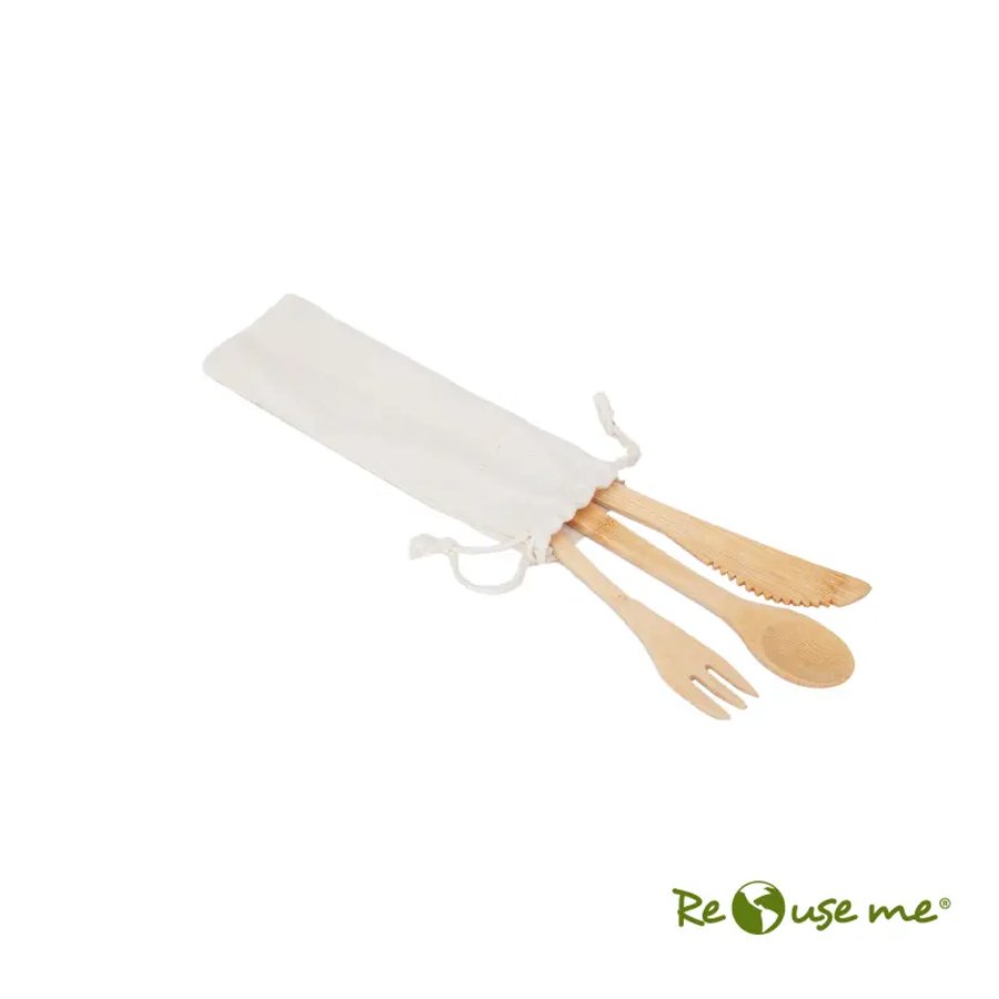 Set Cutlery Bamboo — foto 2